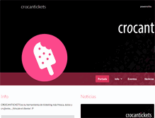 Tablet Screenshot of crocantickets.com